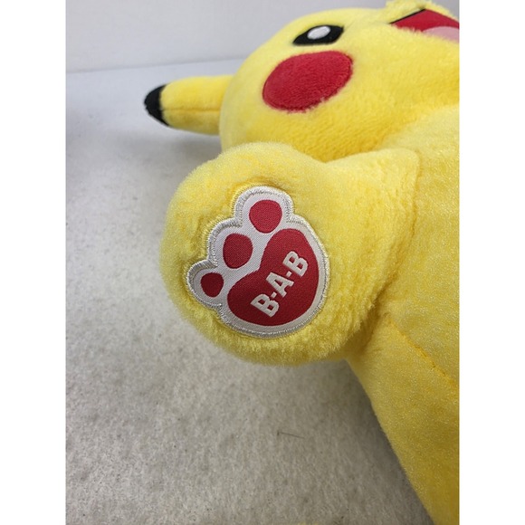 2016 Pokemon Build A‎ Bear 18" Pikachu Stuffed Plush Toy BAB. Nintendo - Picture 8 of 9